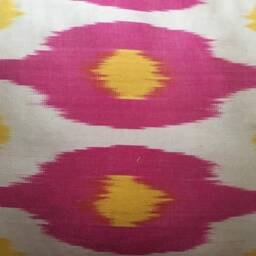 Uzbek Ikat Pillow Cover Handwoven Silk Ethnic Lumbar - thumbnail 3