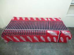 Kantha Quilt Indian Hand Quilted Cotton Bedspread Blanket Bedding Ralli, Bed Foot Throw - thumbnail 1
