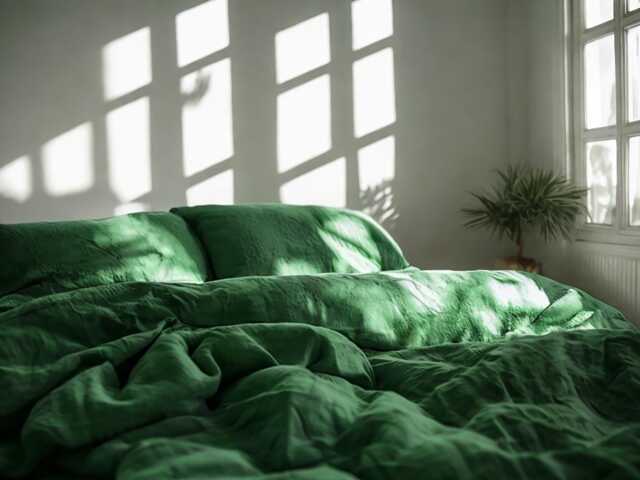 Verdant Linen Duvet Cover Soft 1 Medium Weight Cover Breathable Stonewashed Comfort - image 1