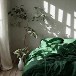 Verdant Linen Duvet Cover Soft 1 Medium Weight Cover Breathable Stonewashed Comfort - thumbnail 3