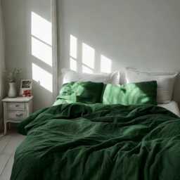 Verdant Linen Duvet Cover Soft 1 Medium Weight Cover Breathable Stonewashed Comfort - thumbnail 4