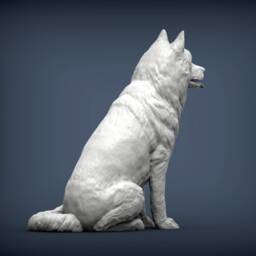 3D Printed Husky Figurine Dog Memorial Gift, Home Decor - thumbnail 4
