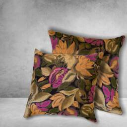 Floral Cushion Covers Uk, Rocking Chair Cushion, Throw Pillow Covers, Accent Pillow, Cover 50x50, Purple Cushions, Exotic Cushion - thumbnail 2