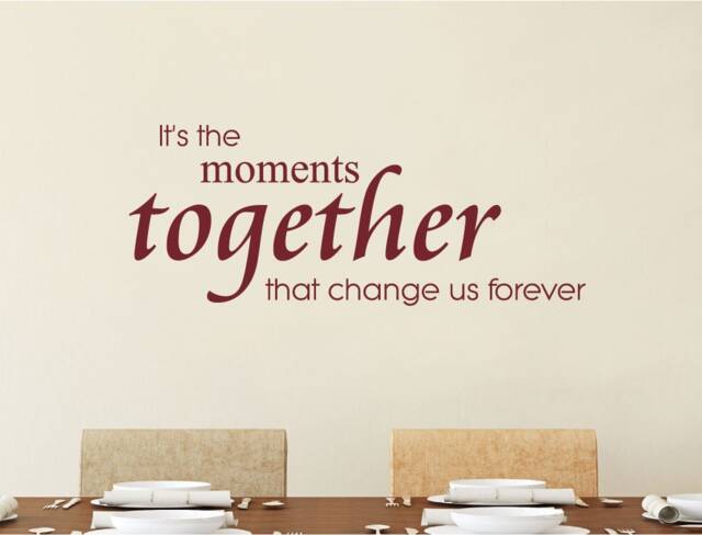 It's The Moments Together Wall Sticker, Living Room Art, Decal, Decor Decal - image 1