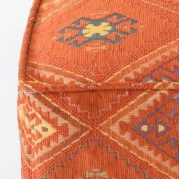 Ekenas Footstool Cover F17 Tribal Bohemian Kilim Rug Ottoman Footstool Cover Tabouret Couverture Fu??hocker Abdeckung - thumbnail 3