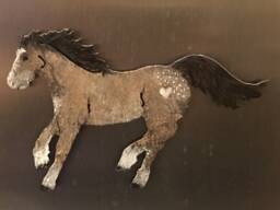 Salt River Wild Horse Steel Magnet By Dhseadragon