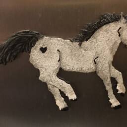 Salt River Wild Horse Steel Magnet By Dhseadragon - thumbnail 3