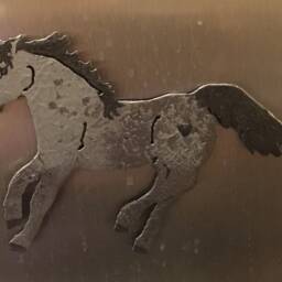 Salt River Wild Horse Steel Magnet By Dhseadragon - thumbnail 4