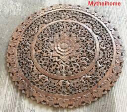 Round Bed Bohemian Headboard 48 - thumbnail 1