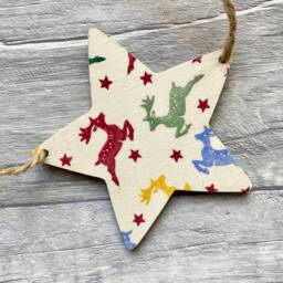 Emma Bridgewater Reindeer Bunting, Christmas Star Garland For Animal Lover, Festive Wall Decor - thumbnail 2