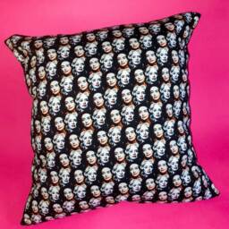 Large Whatever Happened To Baby Jane Illustrated Handmade Cushion - thumbnail 3