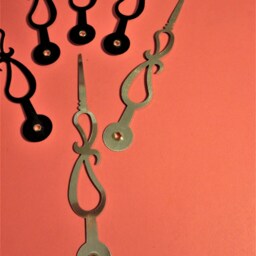6 New Black Aluminum Design Clock Minute Hands 5 1/4 - thumbnail 2