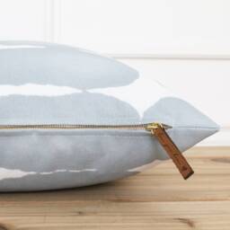 Light Blue Watercolor Outdoor Pillow Cover - & White Cushion 20 X Annie - thumbnail 3