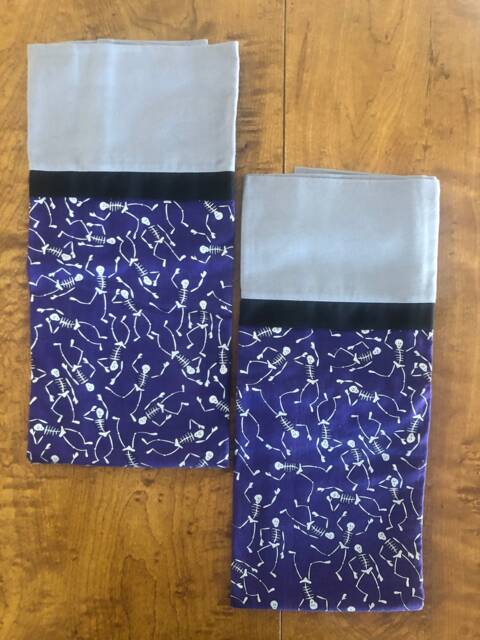 Skeleton( Purple All Souls Day Pillowcase Set Of 2 - image 1