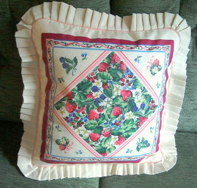 Cushions, Strawberries & Cream, Decorative Gifts For Her, Christmas Gifts, Birthday Housewarming