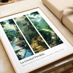 La Ciudad Perdida Trek Poster Columbia Travel Art Print - thumbnail 3