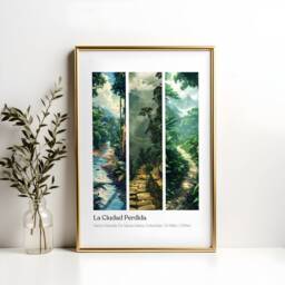 La Ciudad Perdida Trek Poster Columbia Travel Art Print - thumbnail 2