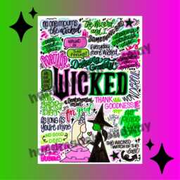 Wicked Movie - New Print Musical Theatre Poster, Broadway Wall Art, Lover Gift, Music Home Decor - thumbnail 1