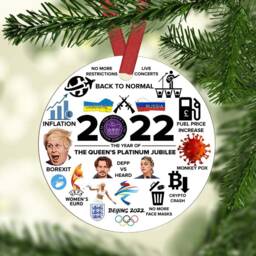 2021 2022 2023 2024 2025 Year in Review Ornament Christmas Ornament, UK Events, Trending Keepsake, Happenings, Notable Event, Highlights - thumbnail 2