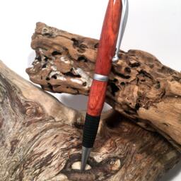 Soft Grip Wooden Pen - Padauk - thumbnail 2