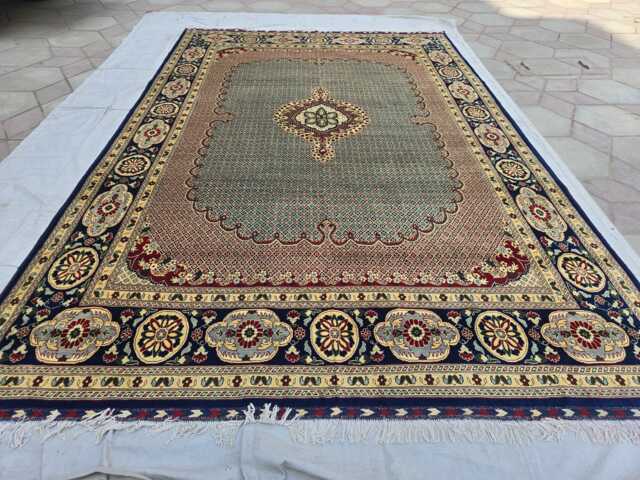 10??14 Ft Large Afghan Handmade Wool Area Rug, Boho Decor Living Room Carpet - image 1
