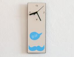 France Moustache - Hipster Wall Clock - thumbnail 1