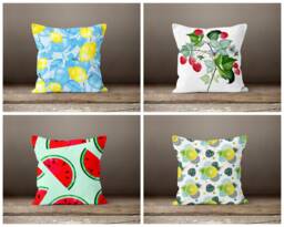 Fruit Cushion Cover/Lemon Cover/Kitchen Home Decor/Watermelon Pillow Case/Housewarming Gift/Summer Trend Garden - thumbnail 1