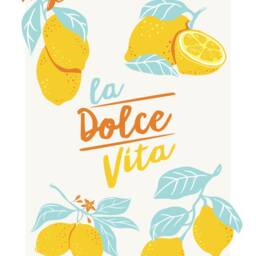 La Dolce Vita Lemon Print - Italian Amalfi Coast Wall Art - thumbnail 2