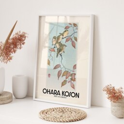 Ohara Koson Birds On A Branch Printed Wall Art A3 A4 Framed Unframed Decorative Print Japanese Style Nature - thumbnail 3