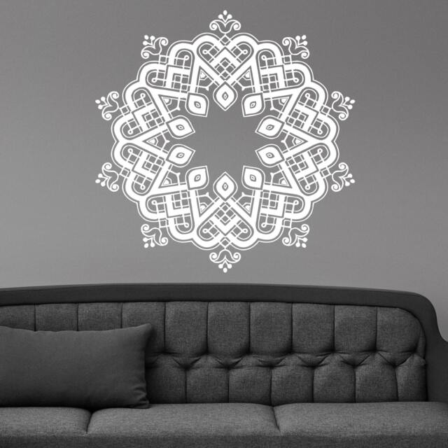 Mandala Yoga Hindi Floral Wall Sticker Vinyl Mural Decal Home House Art Decor Free Shipping L165 - image 1