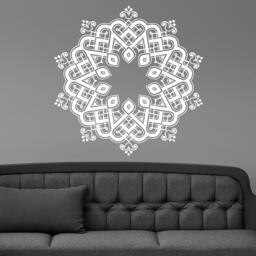 Mandala Yoga Hindi Floral Wall Sticker Vinyl Mural Decal Home House Art Decor Free Shipping L165 - thumbnail 1