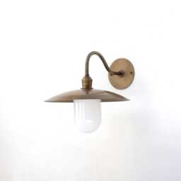 Industrial Brass Wall Sconce Light With 12 - thumbnail 1
