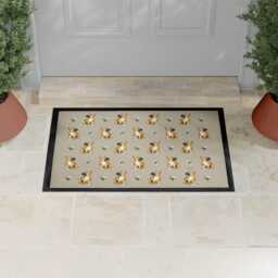 French Bulldog Dog Pattern Door Mat