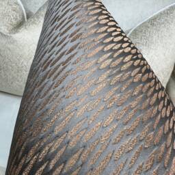 Bronze Copper Cushion Cover Modern Double-Sided Decorative Pillow Case Astrid Fabric - thumbnail 4