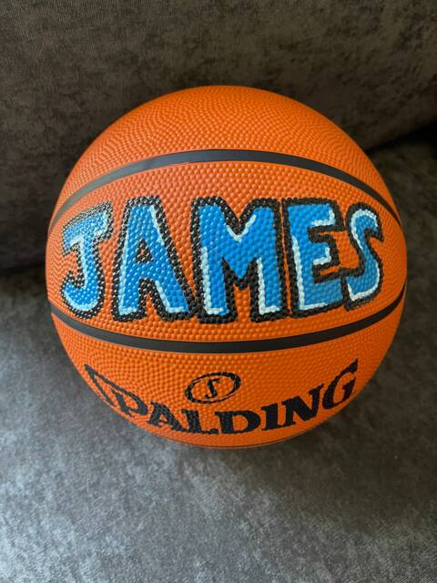 Personalized Standard Size Basketball Custom Hand Painted Basketball Gift For Him Son Boyfriend Sports Customized - image 1