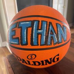Personalized Standard Size Basketball Custom Hand Painted Basketball Gift For Him Son Boyfriend Sports Customized - thumbnail 2