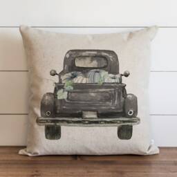 Fall Pillow Cover // Truck {style 2} Autumn Thanksgiving Home Decor Farmhouse - thumbnail 1