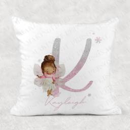 Personalised Fairy Initial Pillow Girls Bedroom Decor - thumbnail 3
