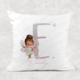 Personalised Fairy Initial Pillow Girls Bedroom Decor - thumbnail 2
