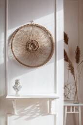 Macrame Mandala Wall Hanging - Handmade Jute Ornament - thumbnail 1