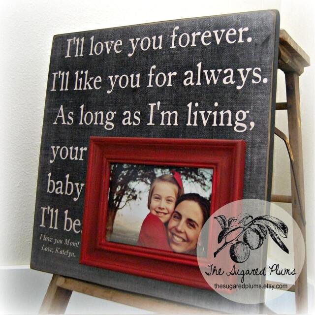 Personalized Mother's Day Picture Frame Custom Quote - 16x16 - image 1