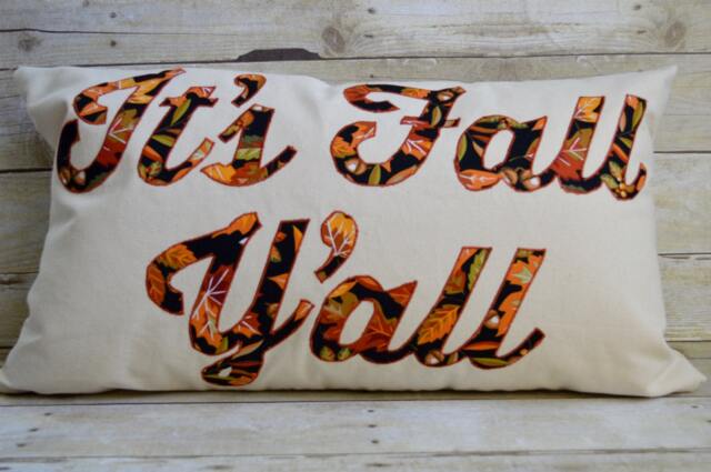 It's Fall Y'all Pillow, Fall Wedding Decor, Worded Pillow, Halloween Home Decor, Fall Leaves, Fall Decorations - image 1