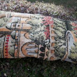 Lumbar Pillow Pair Turkish Rug Pillows, Bohemian Decor - 27x14In - thumbnail 3