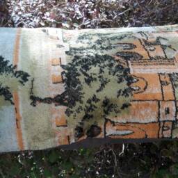Lumbar Pillow Pair Turkish Rug Pillows, Bohemian Decor - 27x14In - thumbnail 2