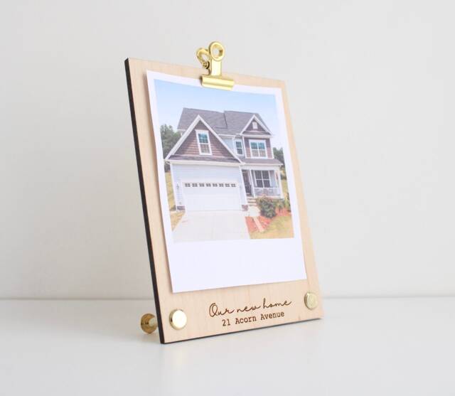 Housewarming Picture Frame, Polaroid Photo 5Th Wedding Anniversary Gift - image 1