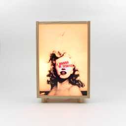 Marilyn Monroe Original Collage in Wooden Lightbox, Light Sign, Bedside Table Lamp, Wall Light, Handmade Cute Gift #sedated