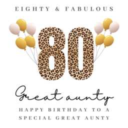 Personalised Great Aunty 80Th Birthday Candle Gifts Card Mug B - thumbnail 4