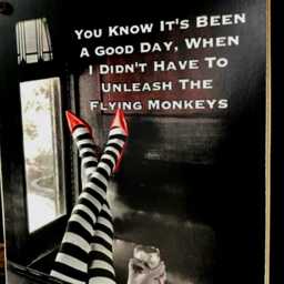 "Wizard Of Oz Art Print Humorous Flying Monkeys Quote - 11"" X 14" - thumbnail 3