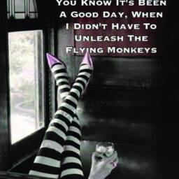 "Wizard Of Oz Art Print Humorous Flying Monkeys Quote - 11"" X 14" - thumbnail 4