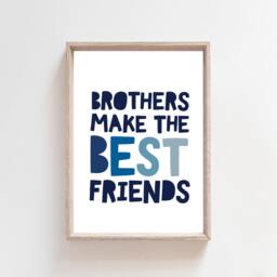 Set Of 3 Brothers Bedroom Prints, Big Bro Lil Bro, Boys Nursery Wall Art, Playroom, Decor - thumbnail 3